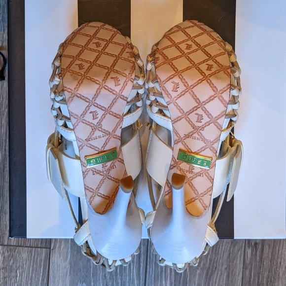 NIB (W6.5) - L.A.M.B Flavia Crochet Sandal - Picture 8 of 9